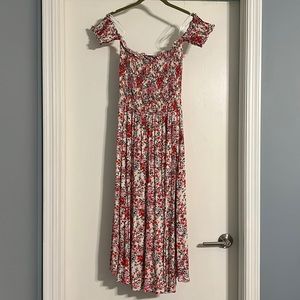 Lulu’s Floral Off The Shoulder Dress